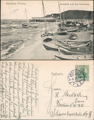 Postcard misdroy międzyzdroje - misdroy,