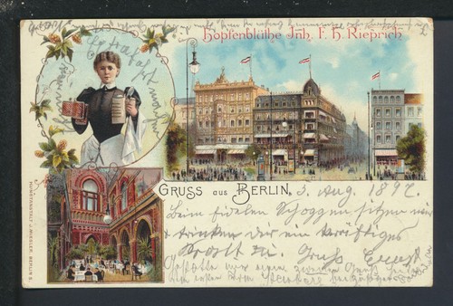 Litho ansichtskarte berlin - litho,
