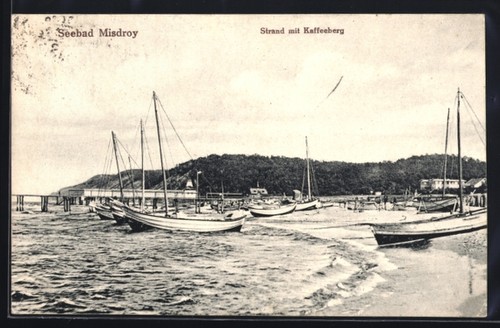 Ansichtskarte misdroy strand - misdroy,,