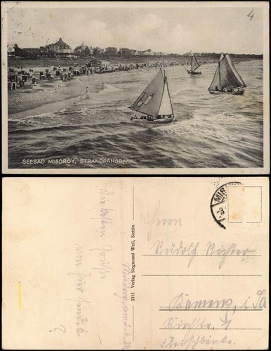 Postcard misdroy międzyzdroje - postcard,