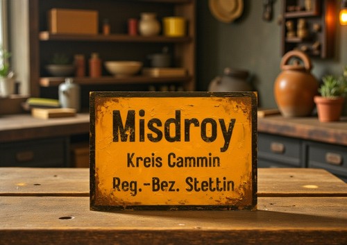 Ortsschild misdroy auf usedom - misdroy,