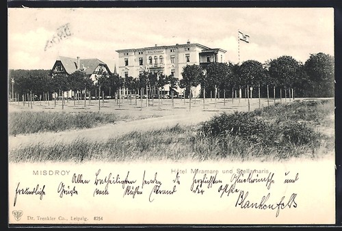 Ansichtskarte misdroy hotel - ansichtskarte,