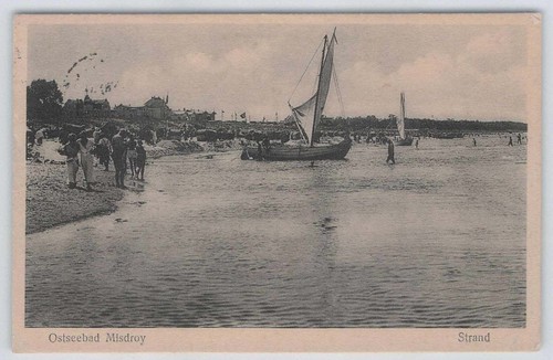 Ansichtskarte ostseebad - ansichtskarte,
